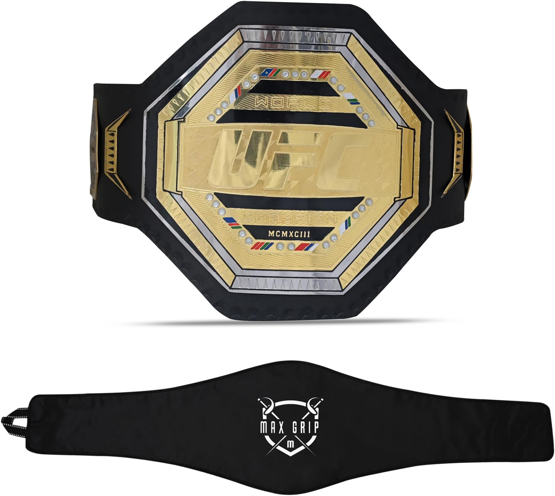 New UFC Ultimate Fighting Championship Title Belt Replica 2MM Adult Size Heavyweight Wrestling Championship Belt with Protective Bag