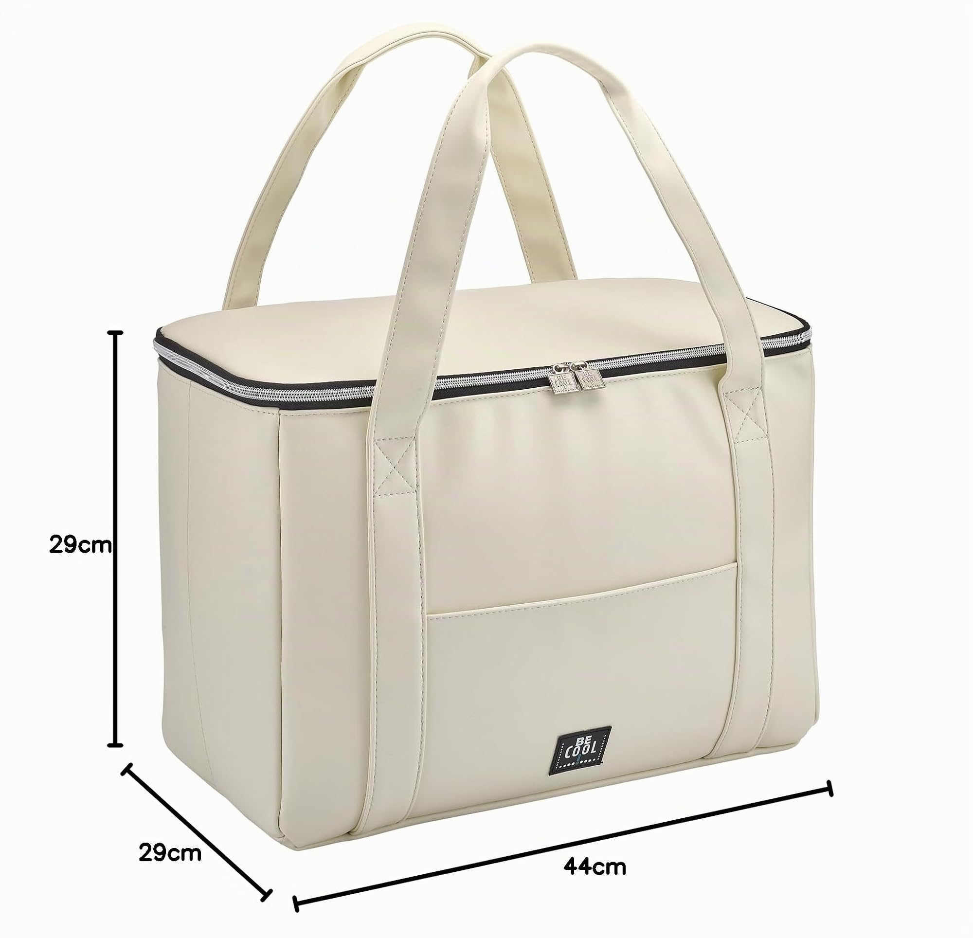 Grande borsa termica City L, 44 x 22 x 29 cm, volume 28 l, con manici larghi per picnic, scuola, gite, viaggi