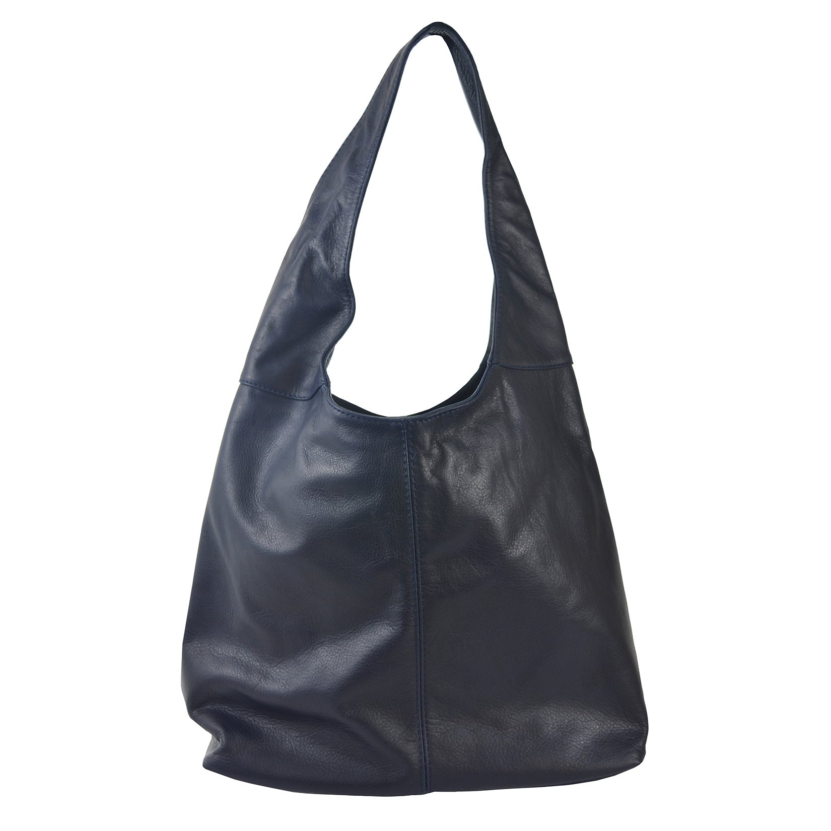 CTM Borsa a spalla da donna in vera pelle made in Italy D6170 - 41x55x12 Cm