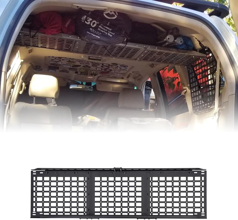 Rago Rear Shelf for 2003-2009 Lexus GX 470 Molle Storage Panel Shelf | Window Molle Panels or, Perfect for Molle, Med Kits, Recovery Kits, & Other Gear, Made in The USA