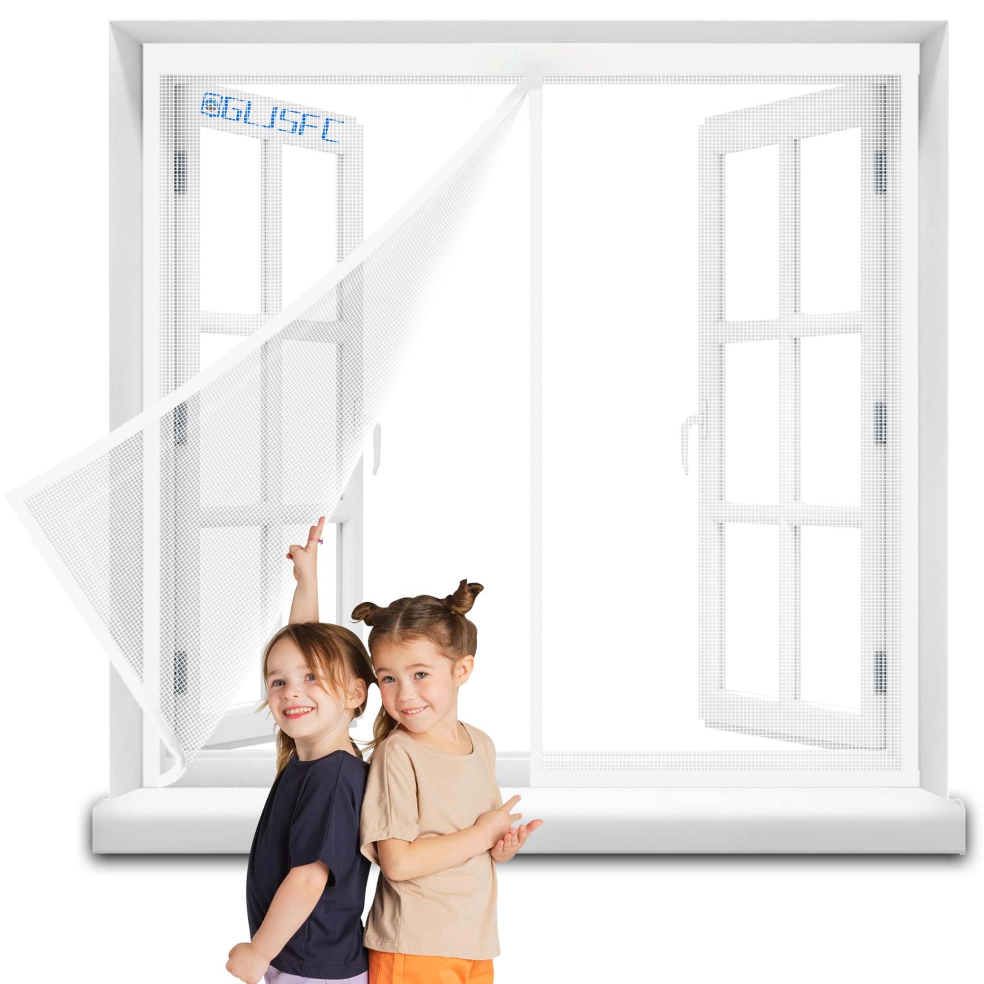 Magnet-Fliegengitter Für Balkontür – 230x245 Cm, Selbstschließend, Faltbar & Einfach Zu Montieren – Weiß