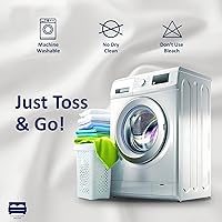 Vista 7 de Falda de cama Cottingon Twin de 12 pulgadas de caída con esquinas divididas, 100% microfibra suave y elegante, volante antipolvo con plataforma