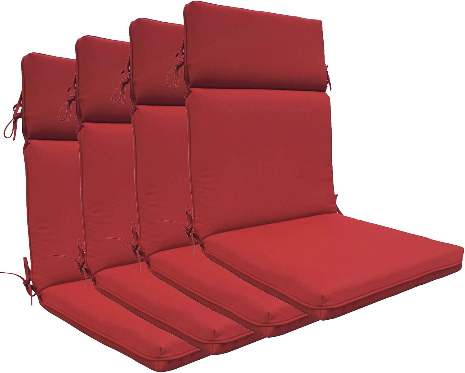 Buy Bossima Indoor Outdoor High Back Chair Cushions Replacement Patio Chair Seat Cushions Set Of 4 Olefin Bright Red Online In Indonesia B083hxkldd Buy Bossima Indoor Outdoor High Back Chair Cushions Replacement Patio Chair Seat Cushions Set Of 4 Olefin Bright Red Online In Indonesia B083hxkldd