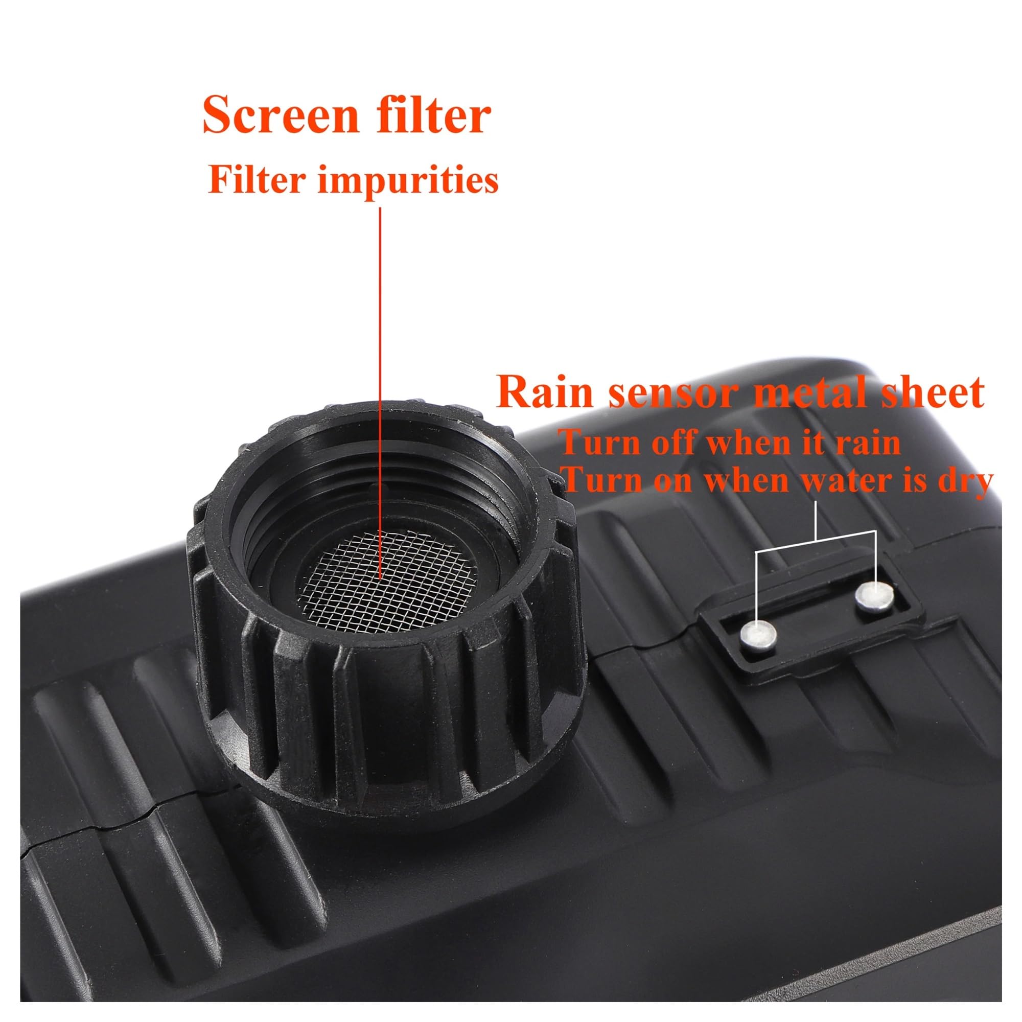 NURII Temporizzatore for irrigazione con Uscita a 2 Vie con sensore Pioggia, Controller for irrigazione Automatica Temporizzatore elettronico Digitale for irrigazione da Giardino