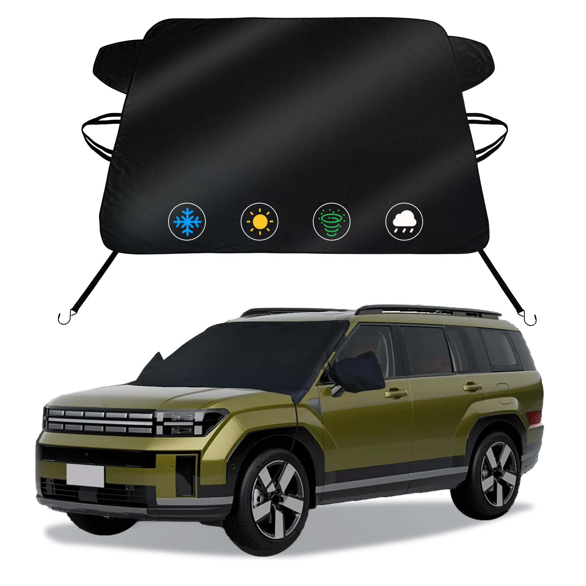 Windshield Cover for Ice &amp; Snow for Hyundai Santafe 2019-2022 2023 2024