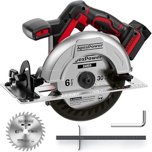 Sierra circular inalámbrica sin escobillas, para batería Milwaukee M18, hoja de aleación de aluminio de 6-12 pulgadas, 8000 RPM, 6.2 libras ligera,