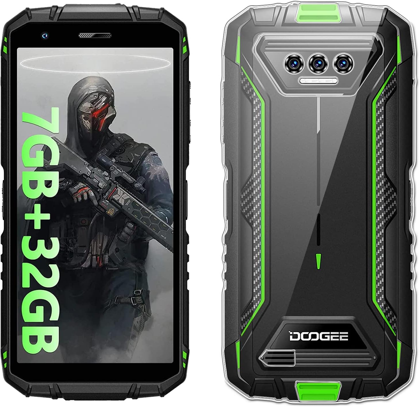 LYZXMY Case for Doogee S41 / S41 Pro (5.5 Inches) Transparent Mobile Phone Case, Soft Silicone TPU Protective Cover