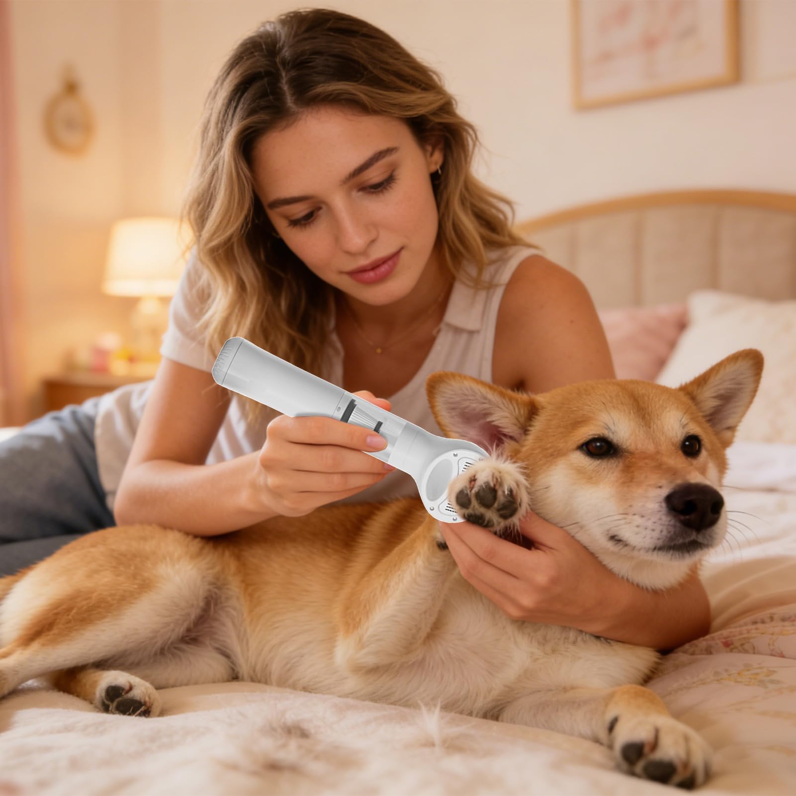 Aspirateur pour toilettage chien sans fil silencieux avec buses