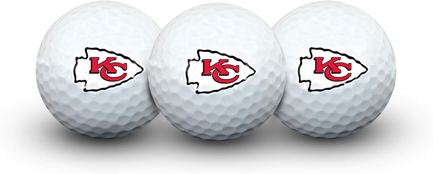 Team Effort Kansas City Chiefs Golf Ball Pack of 3 : Sports & Outdoors