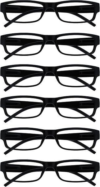 OPULIZE RRRRRRR32 Ace 6 Pack Classic Reading Glasses