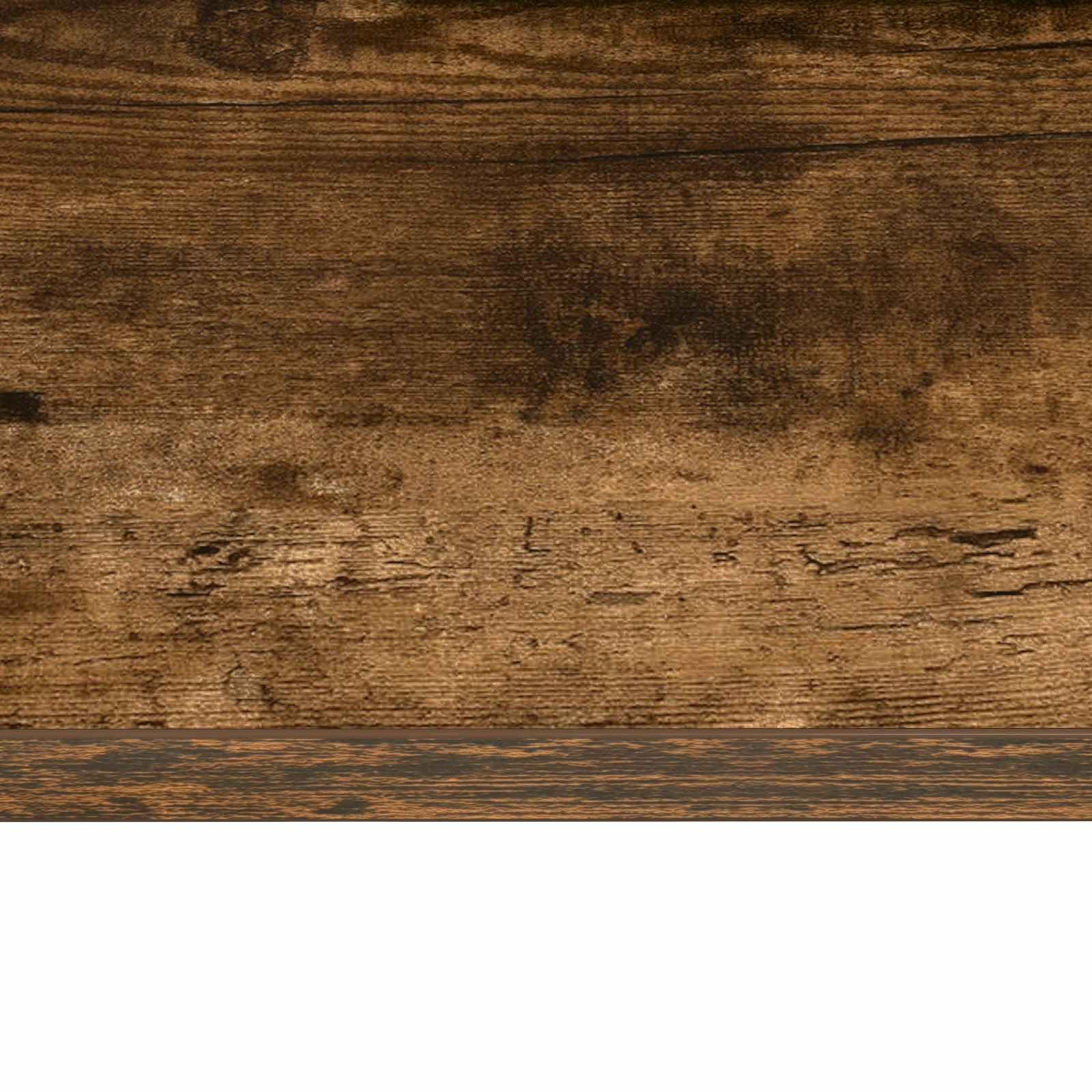 Biurko ścienne dębowe dymne 80 x 45 x 30 cm drewno inżynieryjne