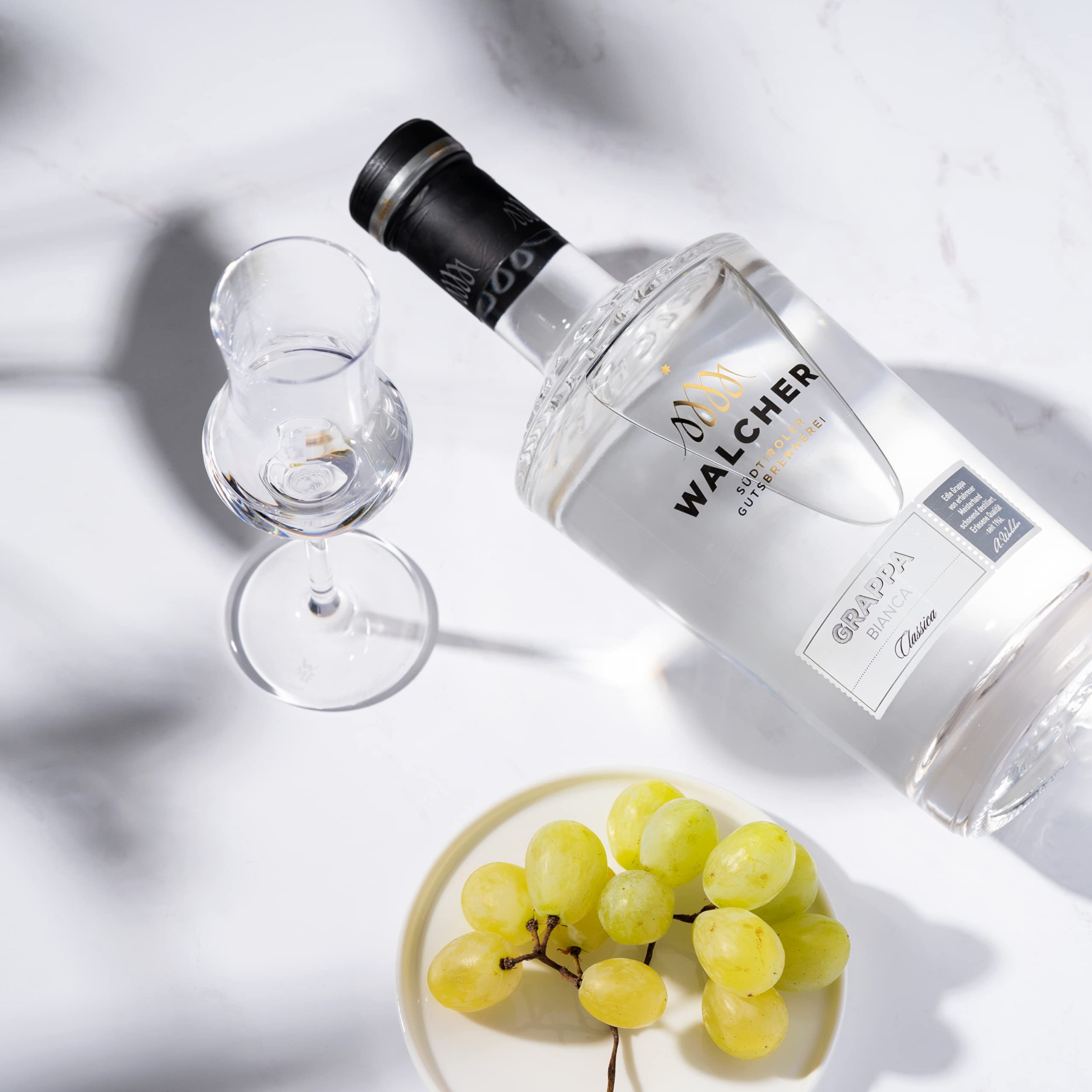 Walcher Grappa Bianca – Harmonisch, milde Grappa aus Südtirol (1 x 0,7 l)