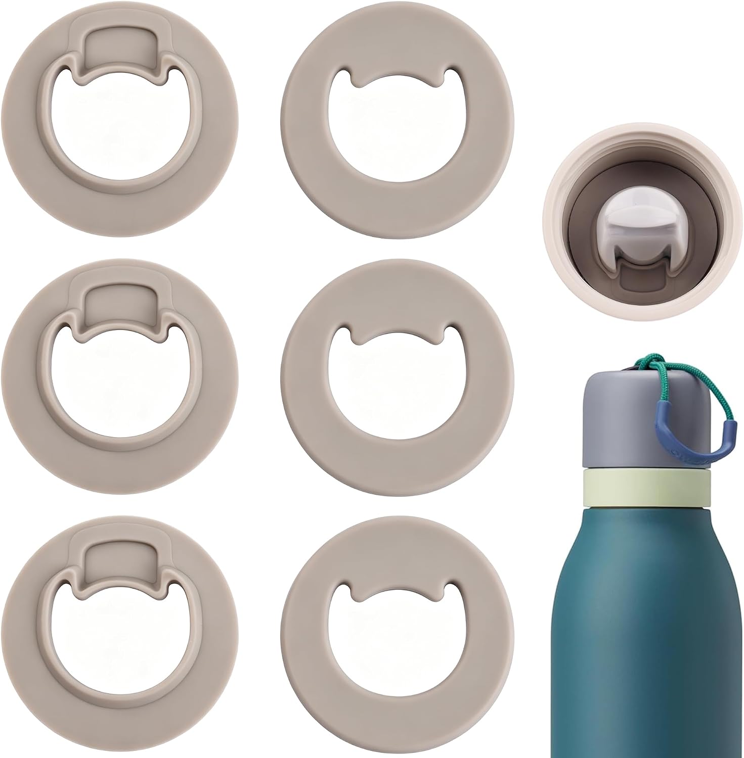 6 Pack Replacement Lid Sealing Stopper for Owala Twist 18/24 oz