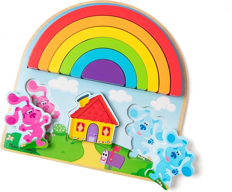 Blue's Clues & You! Wooden Rainbow Stacking Puzzle (9 Pieces)