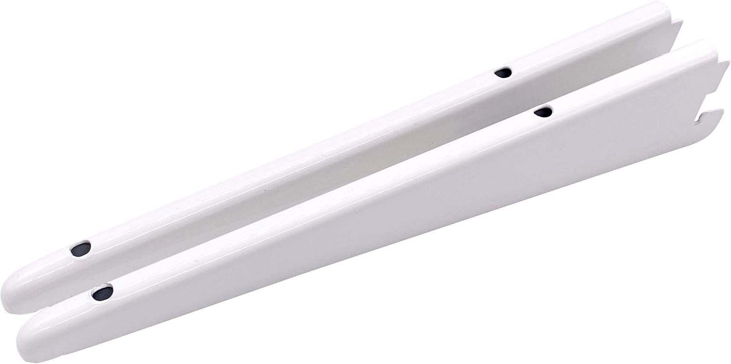 EAI 270mm Twin Slot Wall Mounted Shelving Bracket White Pack of 2 (2) Amazon.co.uk DIY & Tools
