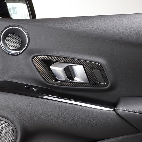 Miniatura 5 de Cubierta interior del panel de la manija de la puerta del coche del ABS para Toyota Supra GR A90 A91 MK5 2019 2020 2021 2022 (fibra de carbono)