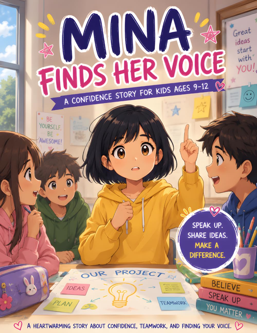 Mina Finds Her Voice: A Confidence Story for Kids Ages 9–12: Facing Fear, Speaking Up, and Believing in Yourself