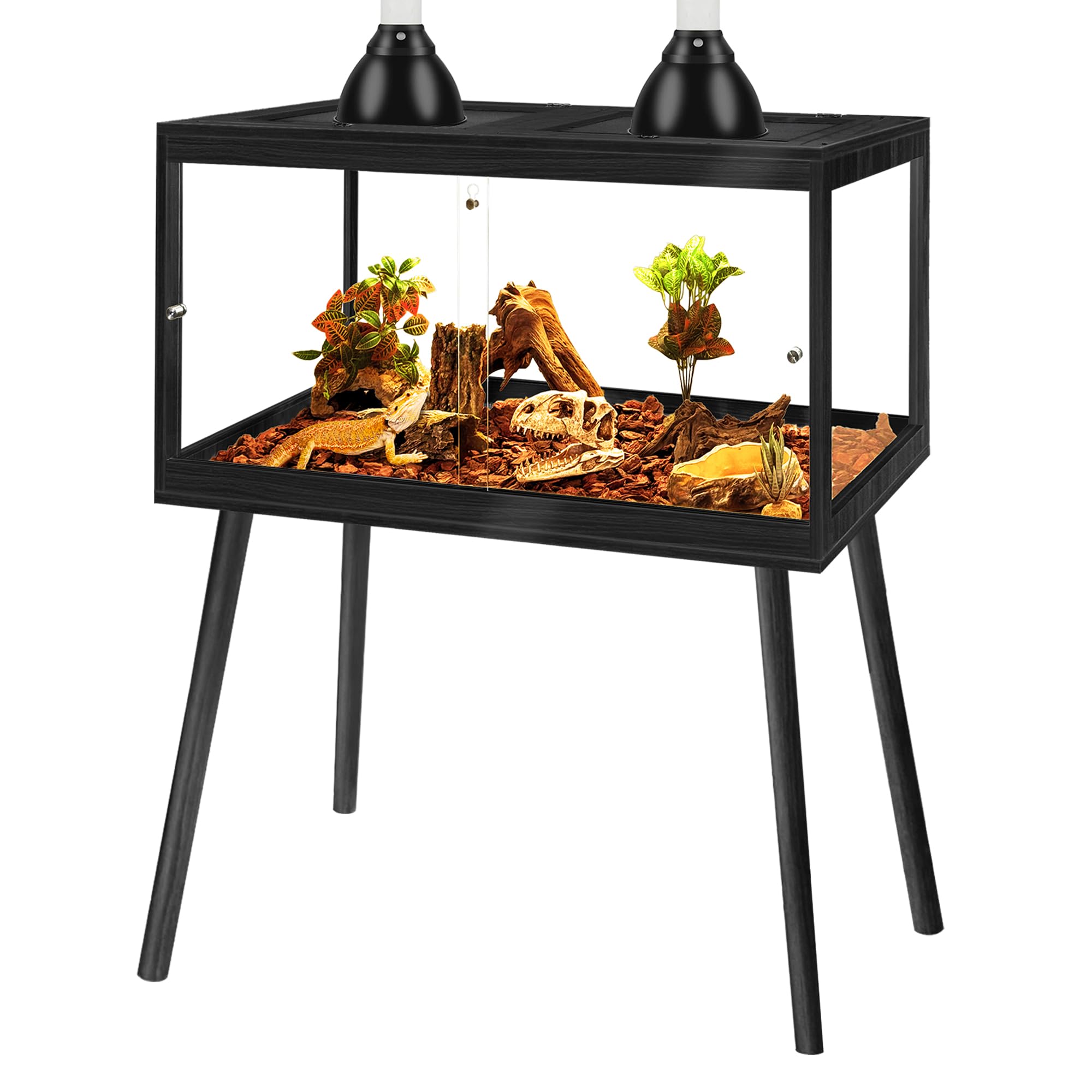 PROLEE 30 Gallon Reptile Tank with Legs
