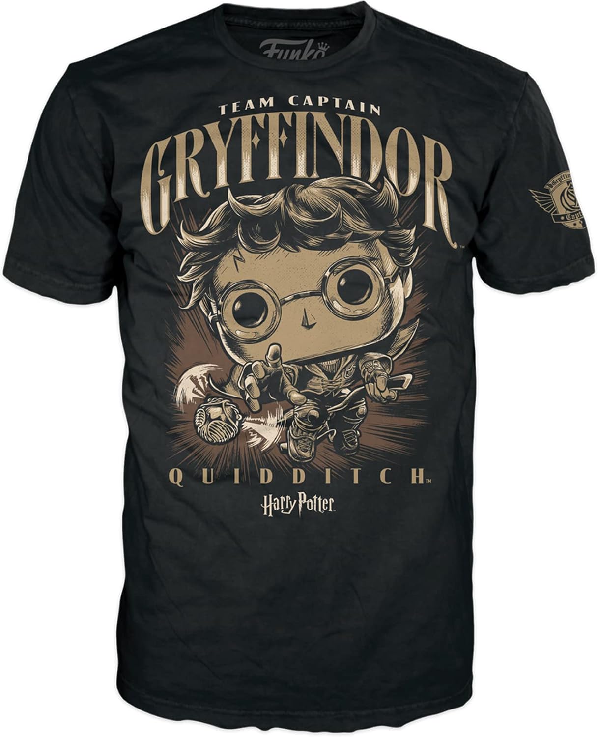 Funko Pop! Boxed Tee: Harry Potter - Quidditch Harry, Adult Extra Small Multicolor