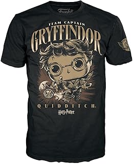 Funko Boxed T - Harry Potter - Quidditch Harry - T-Shirt - Clothing - Gift Idea - Short Sleeve Top for Adults Men and Wome...