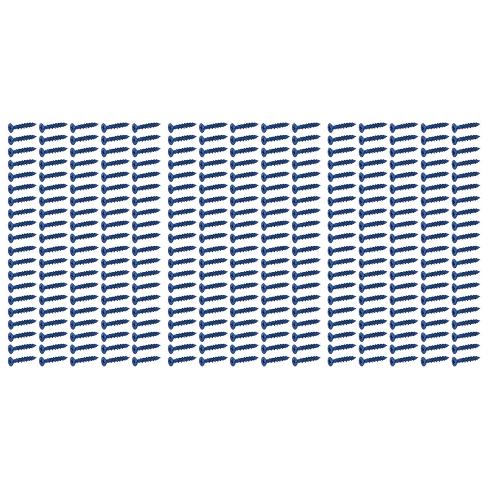 300PCS 3/16 X 1-1/4In Blue Flat Concrete Point Anchor for Anchoring to Masonry