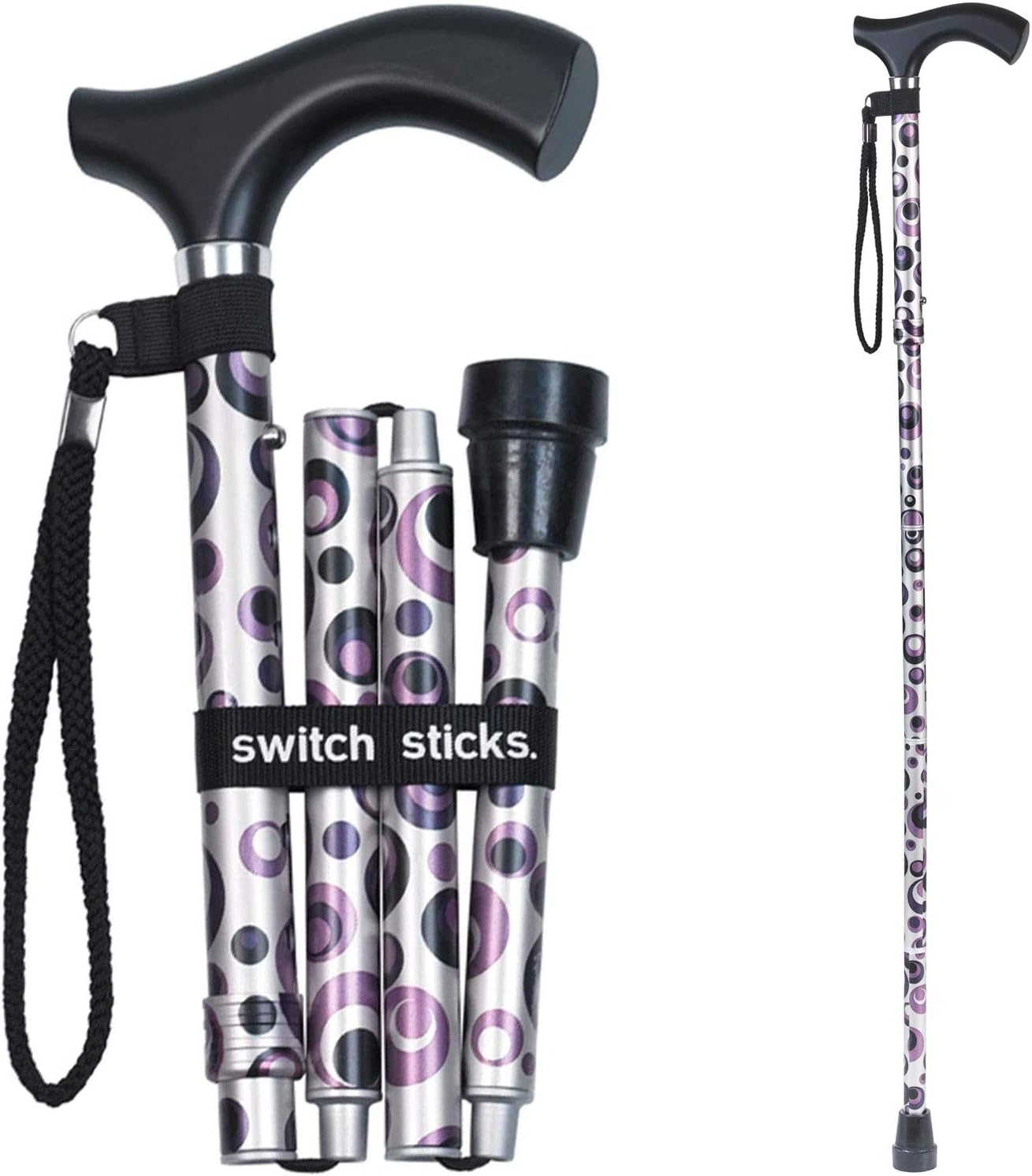 Switch Sticks Folding Walking Cane For Women & Men