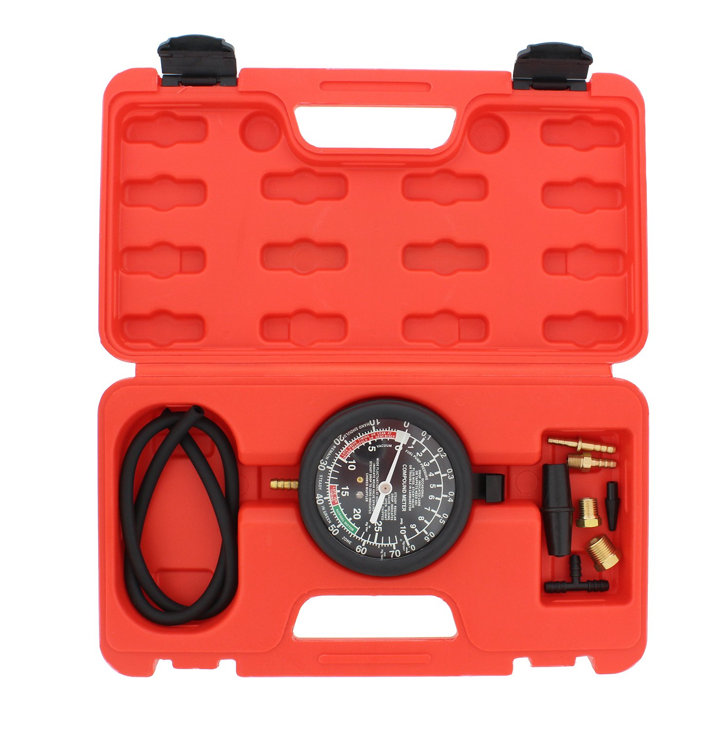 ABN Car Vacuum and Fuel Pump Tester Gauge Kit Fuel Pump Pressure