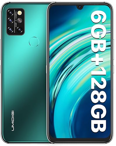 UMIDIGI Teléfono celular desbloqueado A9 Pro, Helio P60, 6 GB+128 GB ampliable 256 GB, pantalla táctil FHD de 6.3 pulgadas, vidrio curvado 2.5D de