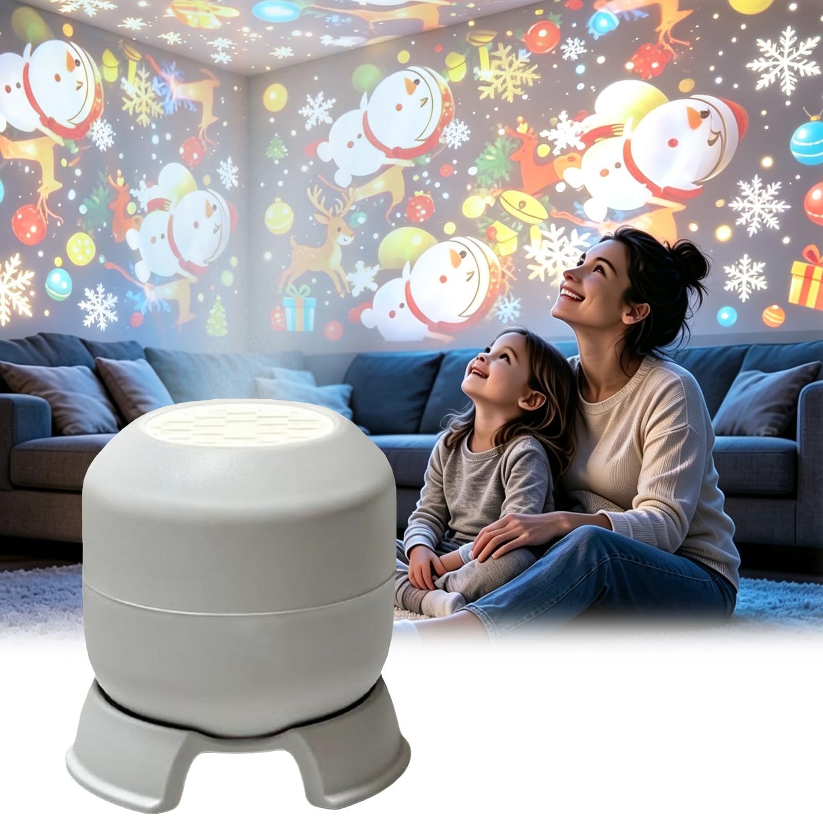 Dynamic Rotating LED Ocean Wave Projector, Dimmable LED Wave Night Light