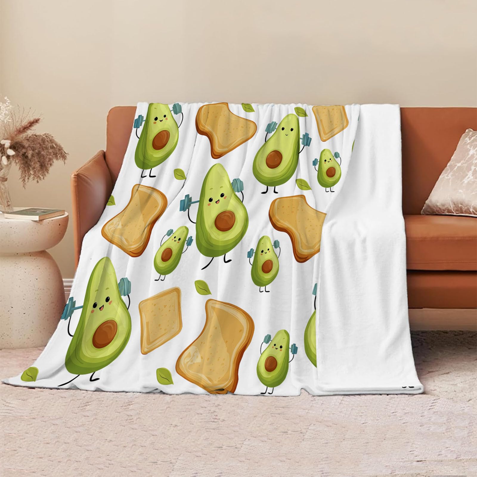 Couverture pain à l'avocat 200x200cm, le cadeau original et utile pour la maison
