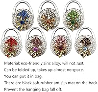 Vista 3 de Grtdrm Hermoso estilo de uva plegable premium bolso bolso bolso percha mesa gancho titular (blanco)