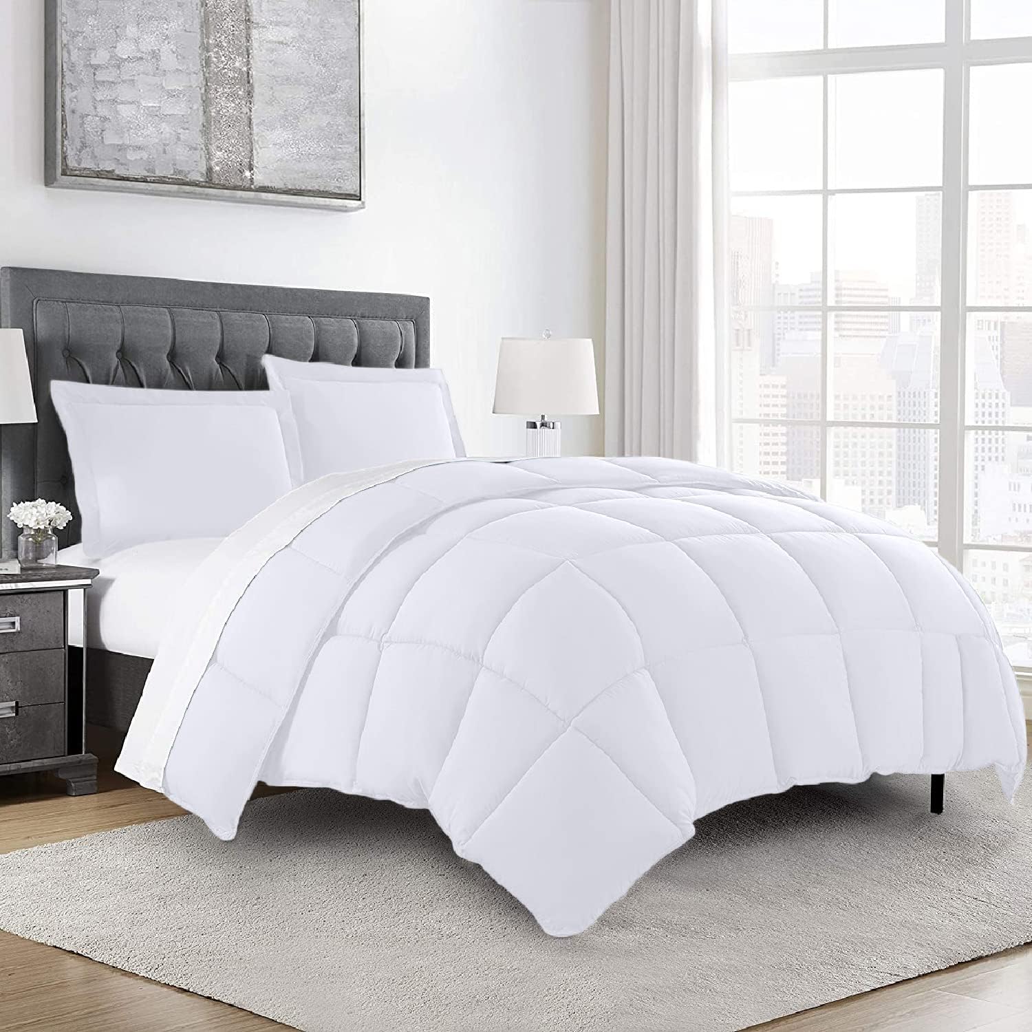 Aspire Homeware King Size Duvet 10.5 Tog Box Stitched Quilt All