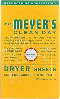 Mrs. Meyer's Clean Day Honeysuckle Scent Fabric Softener Sheets 80 oz.