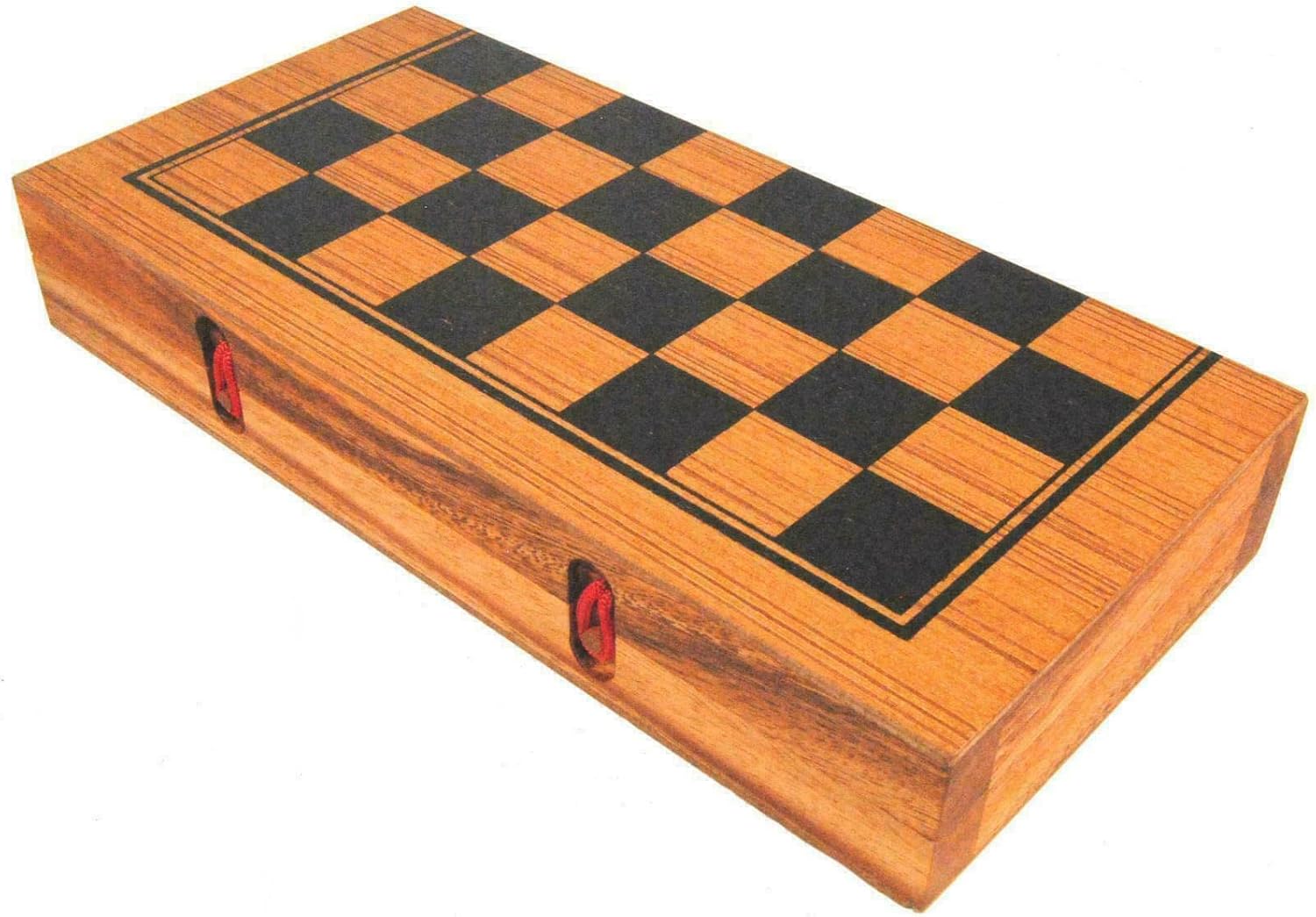 Fair Trade Thai Thailand Wooden Rainwood Backgammon Chess Board Set 30x30cm