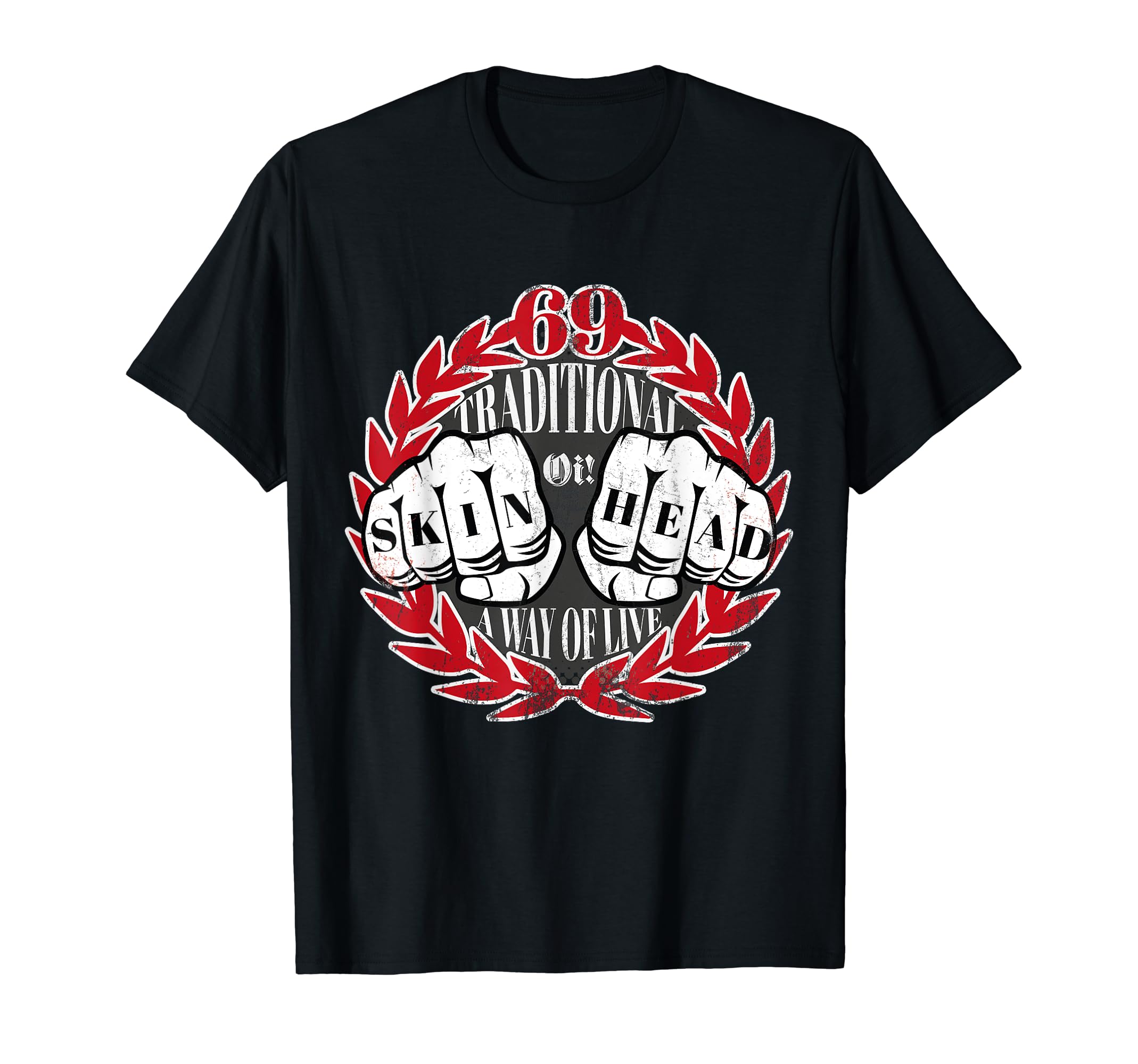 Amazon | 伝統的なOi Skinhead SKA パンクロック Tシャツ | Tシャツ 