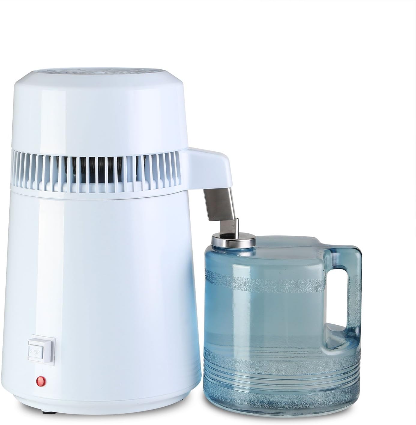Water Distiller Water Distillation Purifier Pure Water Purifier Filters 4L All Stainless Steel Internal Water Bottle Effective Purifier (Stainless Steel) by SteamSun