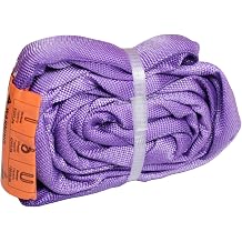 Endless Round Slings for Aerial Lyra Hoop Rig, Aerial Silks Handing Polyester Lifting Sling Spanset, Heavy Duty Polyester Capacity 5300 Lbs Vertical Capacity Purple, 2 FT