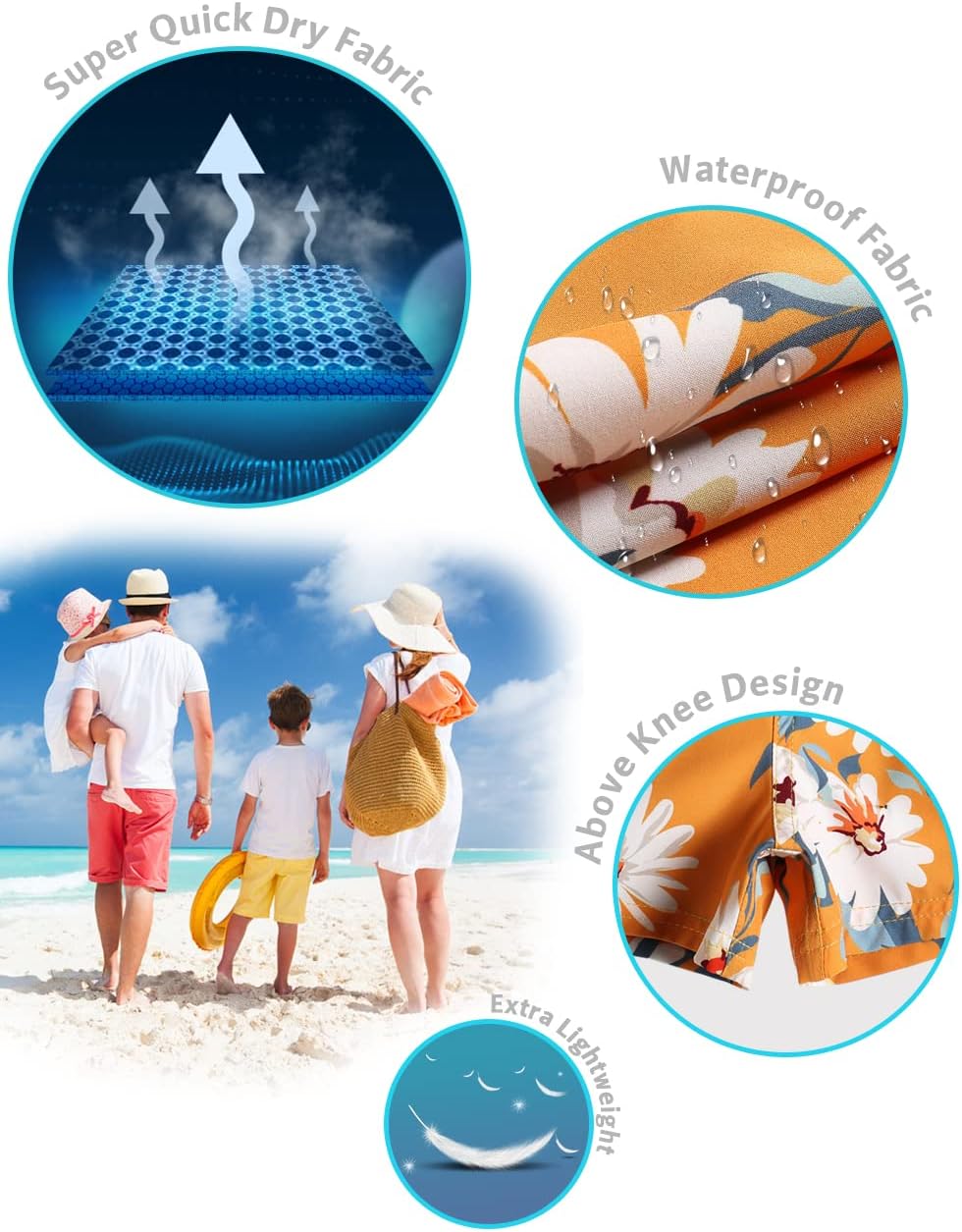 maamgic Boys Swim Trunks Stretch Quick Dry Swim Shorts Kids Bathing Suits Toddler Boy Swimsuit Swimwear - Image 4