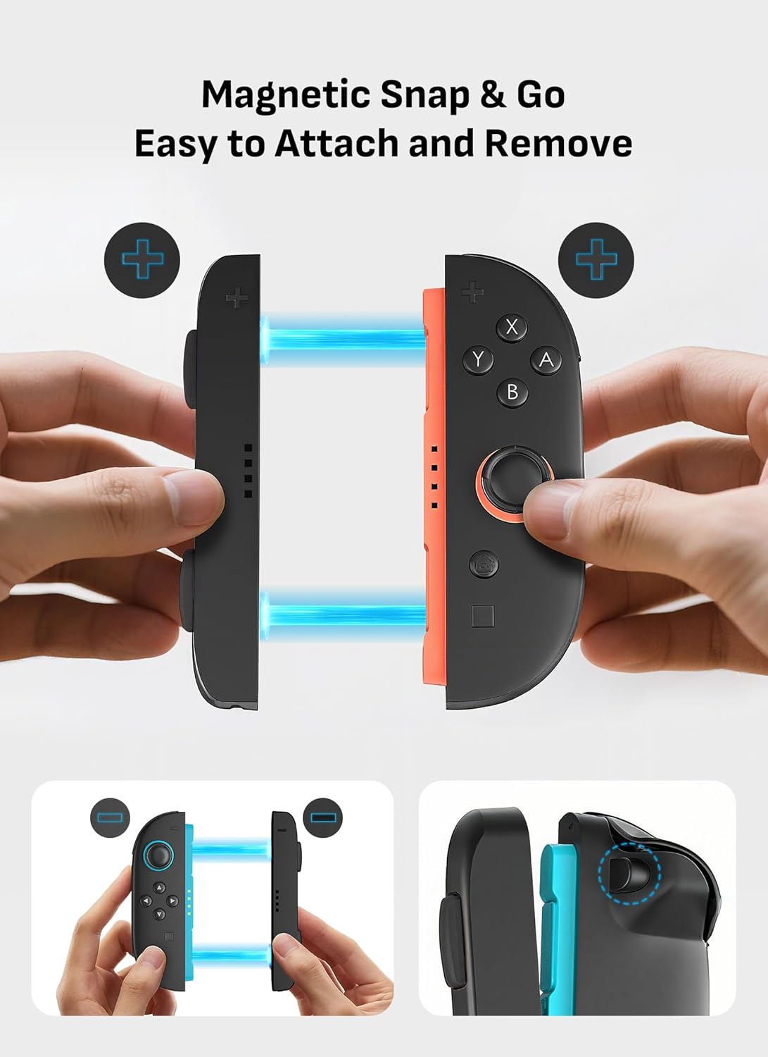 Mumba Wrist Straps Compatible with Nintendo Switch 2 Mouse Mode, 2 Pairs Magnetic Wrist Straps for Joy Con Controller,Switch 2 Replacement Parts Accessories,Improved sensitive SR/SL Buttons - Image 3
