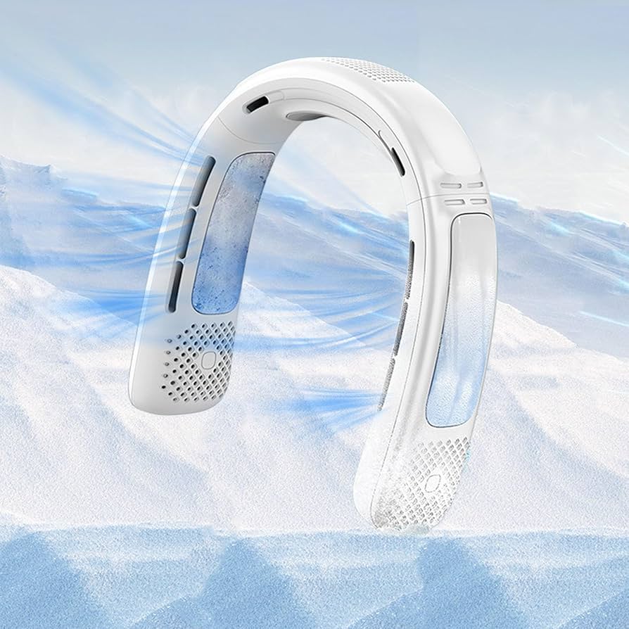 fashionme ネッククーラー 冷却プレート 首掛け扇風機 冬夏兼用