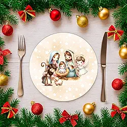 Capa Para Sousplat 35cm Natal Unidade Estampado (SNAT0164)