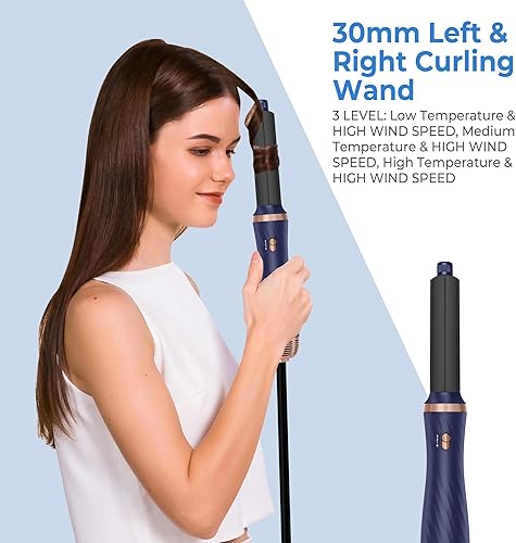 Miniatura 6 de Secador de pelo de oro azul Secador de cepillo Secador de soplado 6 en 1