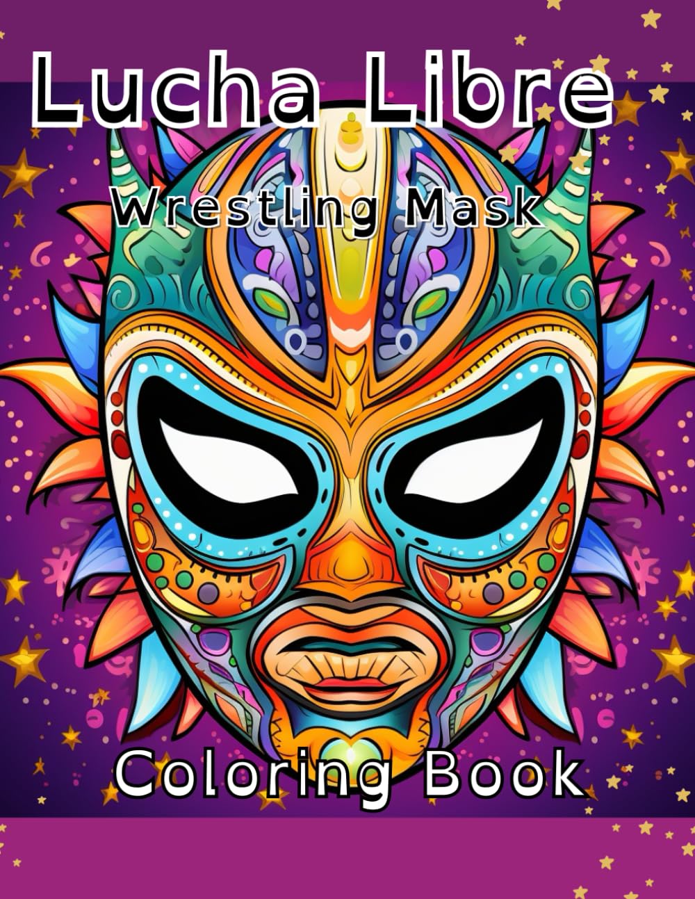 Lucha Libre Wrestling Mask Coloring Book