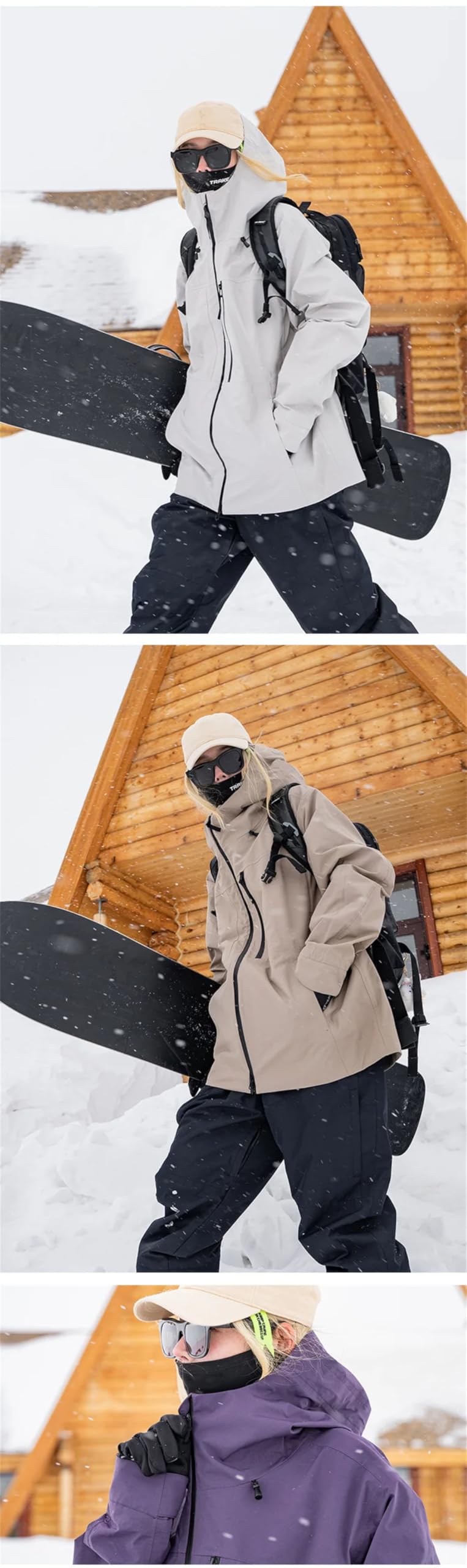 Giacche da sci da snowboard per uomini e donne, abbigliamento da sci, campeggio all'aperto, escursionismo, cappotti da neve, color1 L, Colore 1, L