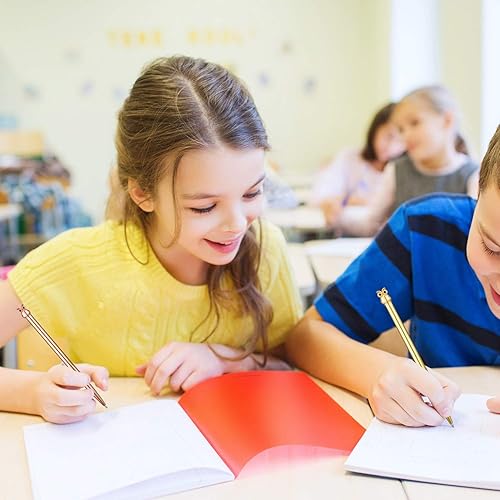 Miniatura 7 de 8 bolígrafos de metal búho, suministros de oficina de papelería escolar, bonitos suministros de Pascua, tinta negra (4 colores)