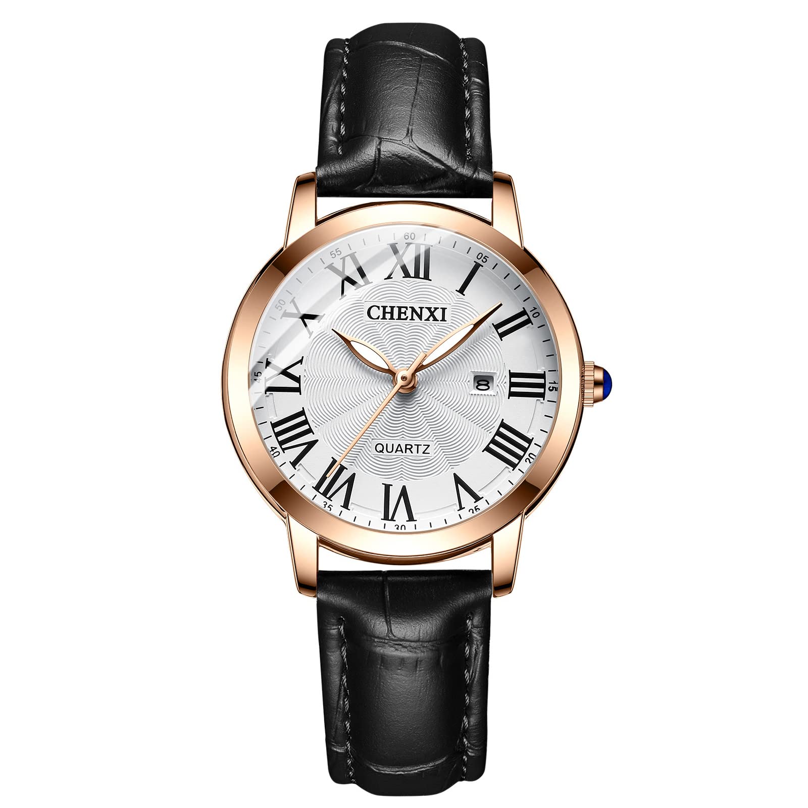 Tiong Uhren Damen Einfache Stil Armbanduhr Quarzuhr Schwarze