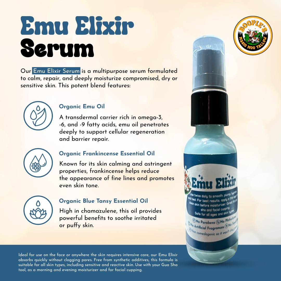 Amazon.com: Emu Elixir Serum for hydration, morning and evening