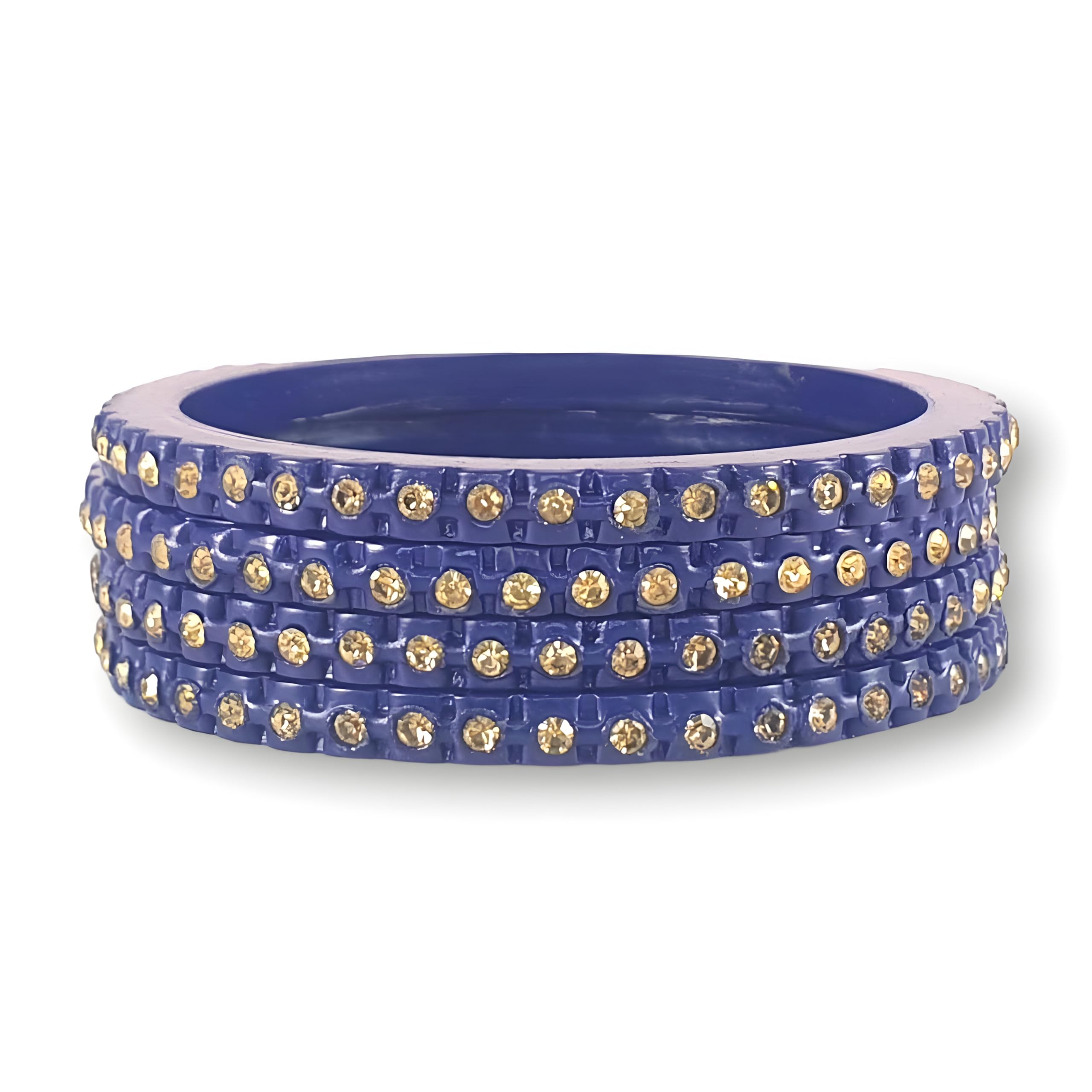 Praavya Blue Lac Bangle Set For Women and Girls | Jaipuri Lakh Chudi Set | Rajasthani Traditional Design | Blue Bangles | Set of 4 (Blue, 2.4) (B0BGM6C9K5) Amazon Price History, Amazon Price Tracker