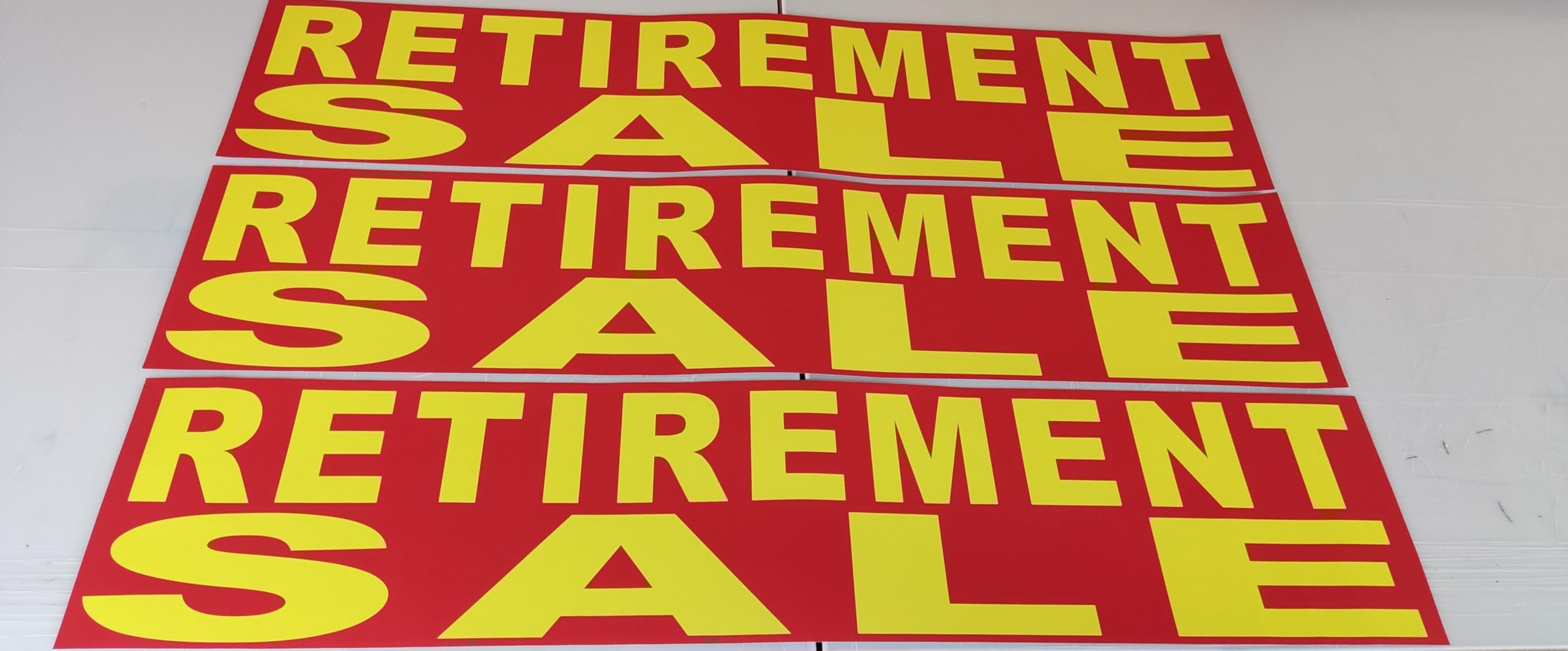 3 x Retirement Sale Poster, Shop Window Sale Sign POS Retail - Image 2