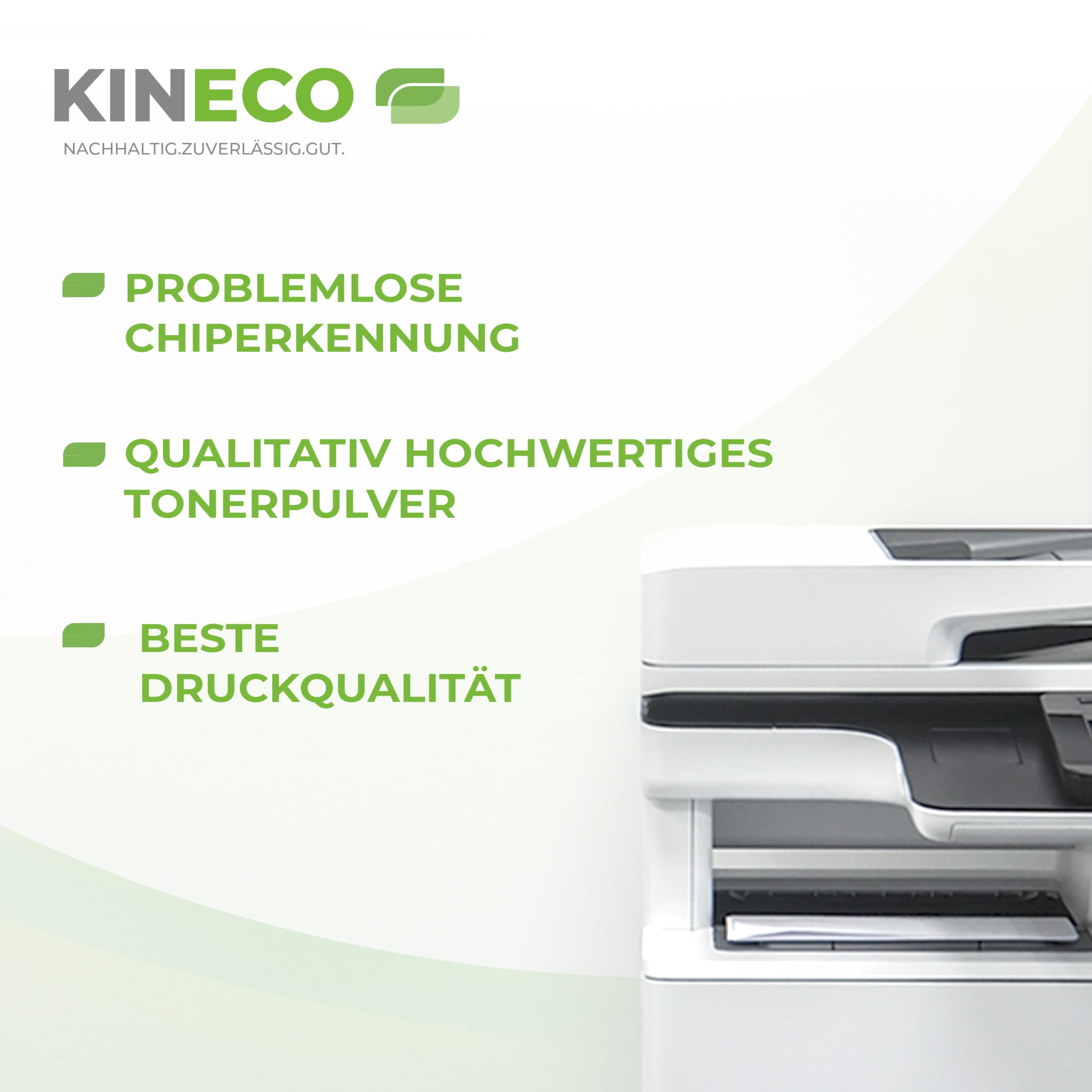 Kineco 4er Toner Set kompatibel für Canon Cartridge 075 BK/C/M/Y | kompatibel für Canon i-SENSYS LBP-640 Series, LBP-646 Cdw, LBP-647 Cdw, MF 660 Series, MF 664 Cdw & MF 667 Cdw